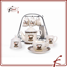 Изысканный дизайн керамический чай pot комплект